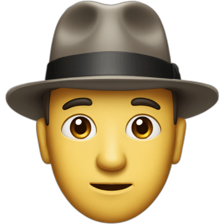 Oppenheimer with porkpie hat emoji