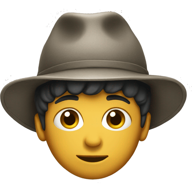 Boy with a cool hat  emoji