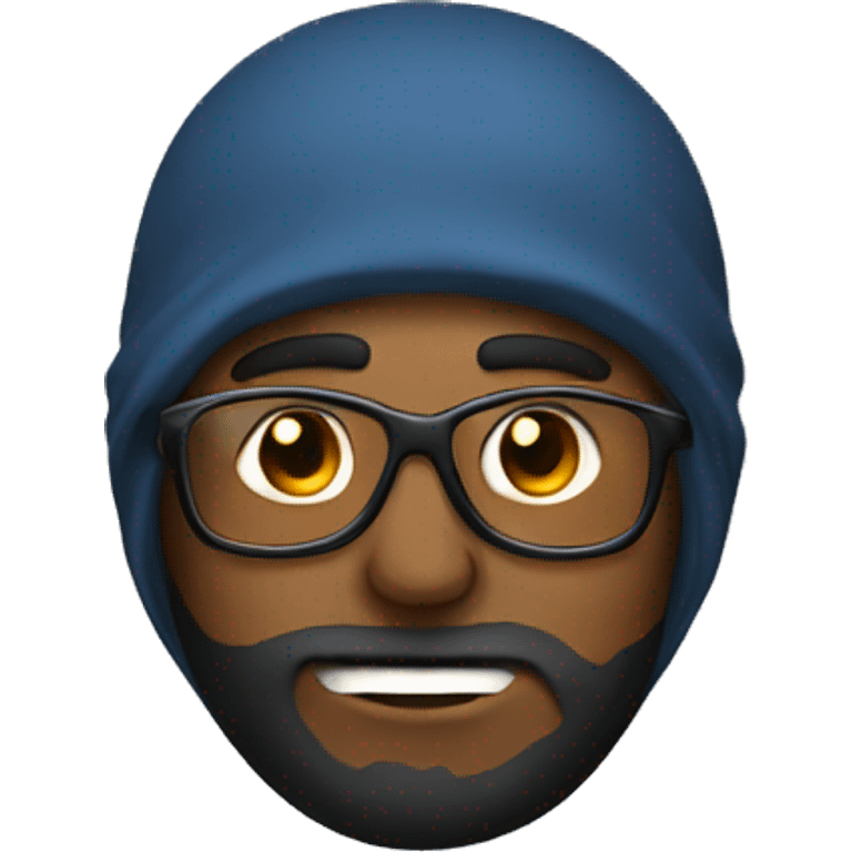 A  university professor with a ski mask emoji