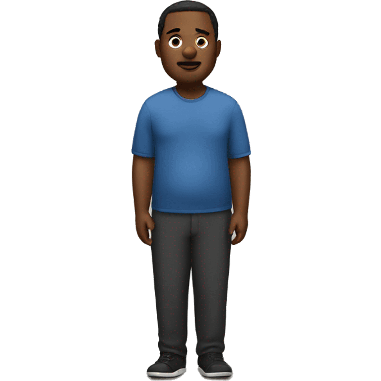 Fat black man emoji