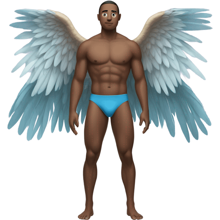 Male swimmer with wings on his back  emoji