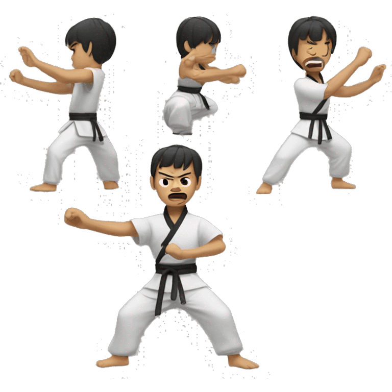 kung fu bastão emoji