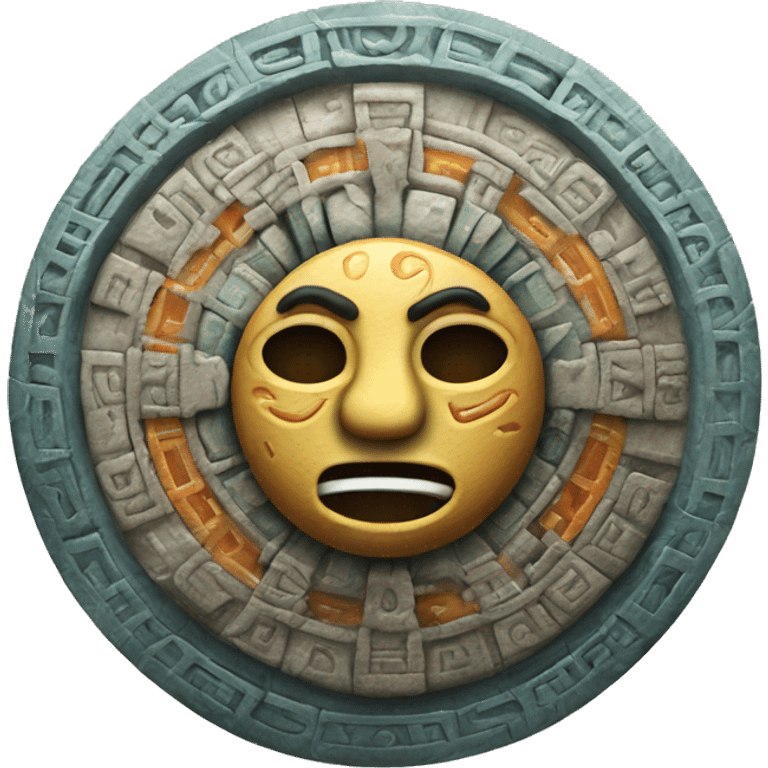 mayan calendar with storm warning emoji