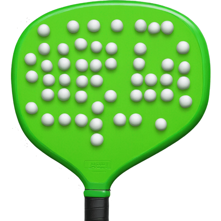 Green pickleball paddle emoji