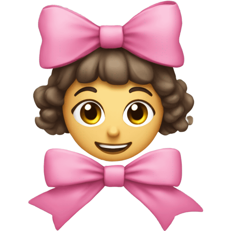 Sign saying “im just a girl” with a pink bow perched on it emoji