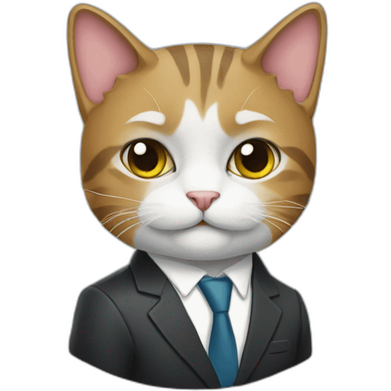 business cat emoji