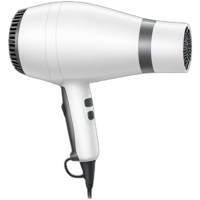 all white image hair dryer emoji