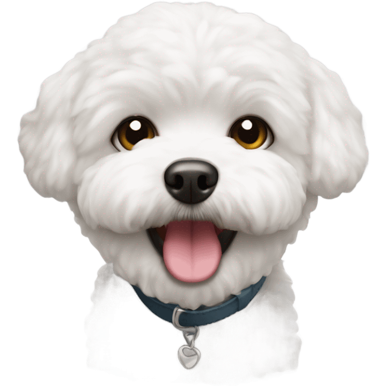 Cute bichon frise emoji