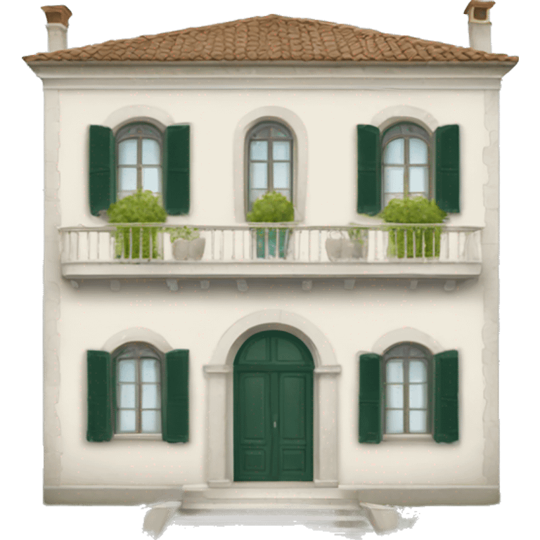 White Italian villa emoji