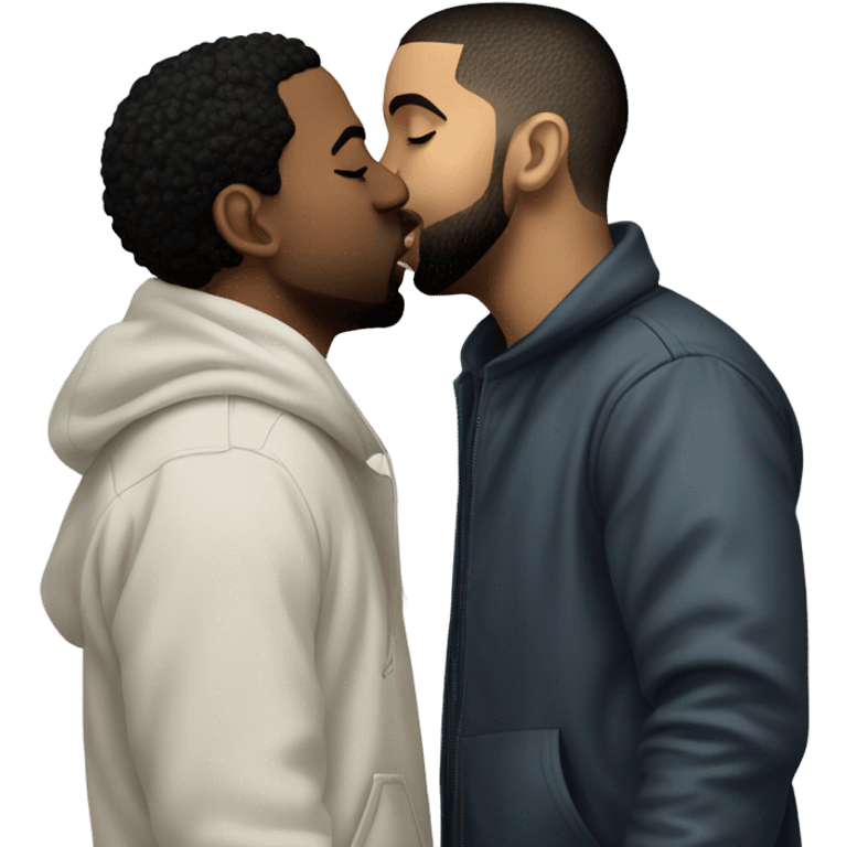 drake kissing kendrick lamar emoji