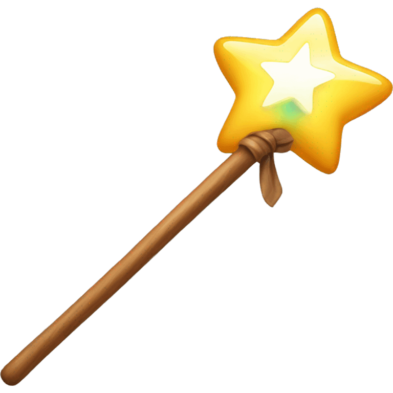 Magic wand in hand emoji