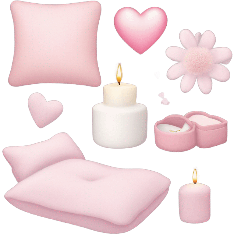 Pink and aesthetic  emoji