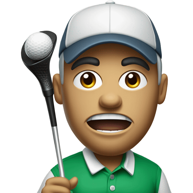 Mad golfer emoji  emoji