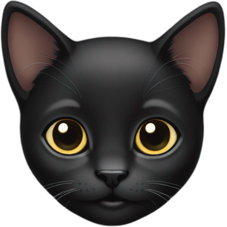 black kitten emoji