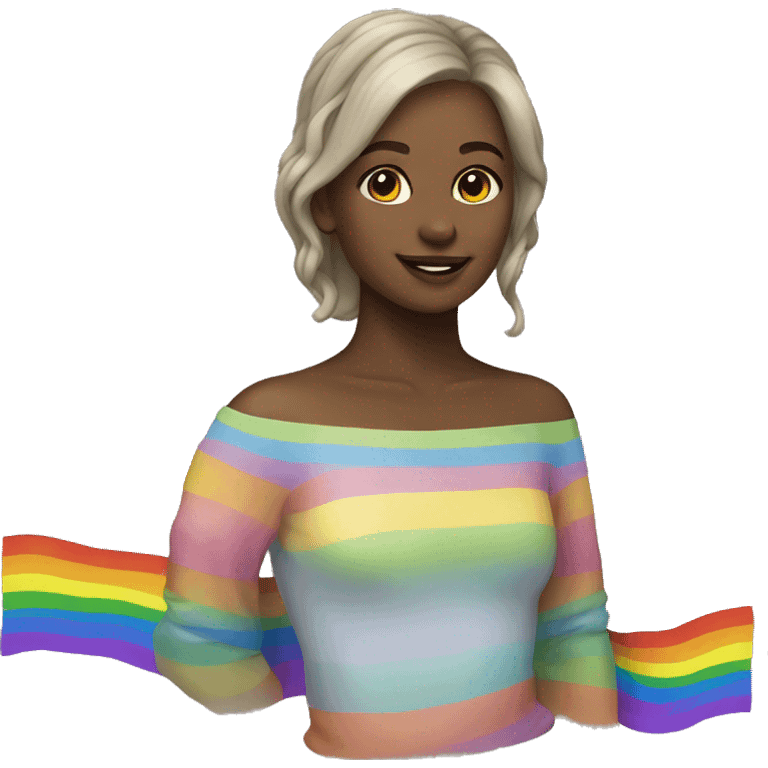 rainbow girl emoji