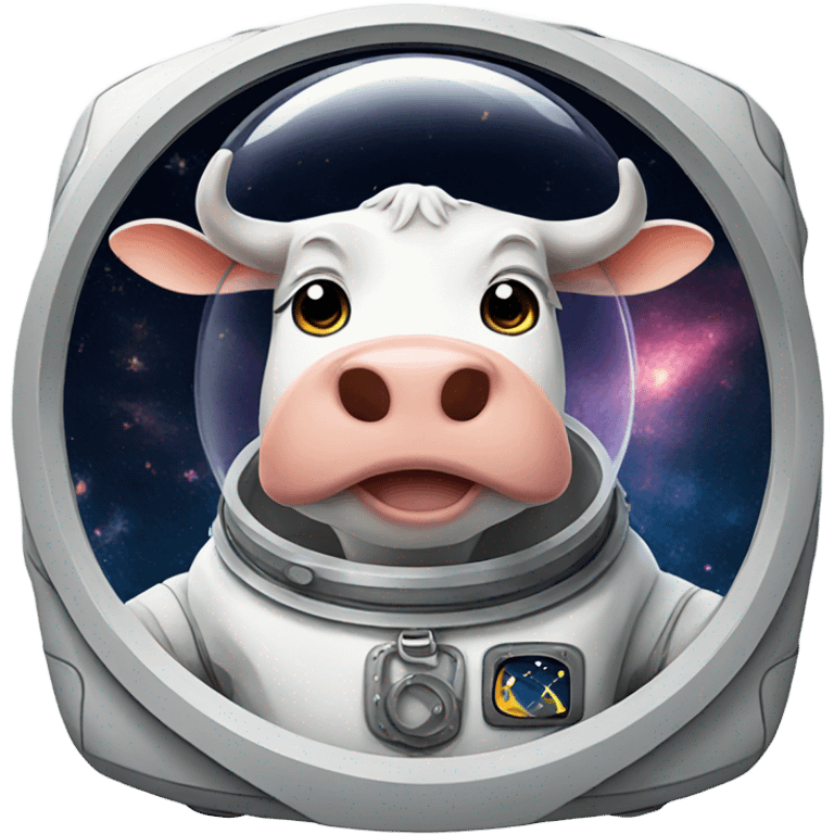 Cow in space emoji