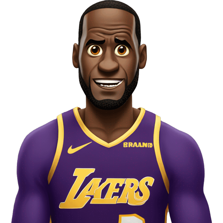 LeBron Looking scared  emoji