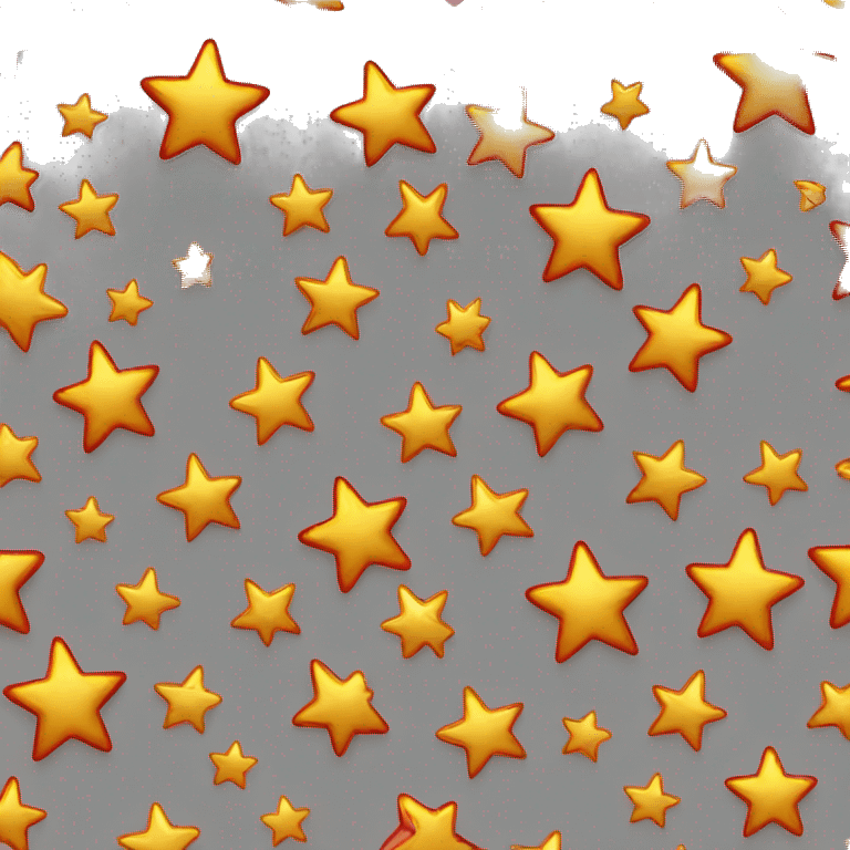 Gold star with red stars emoji