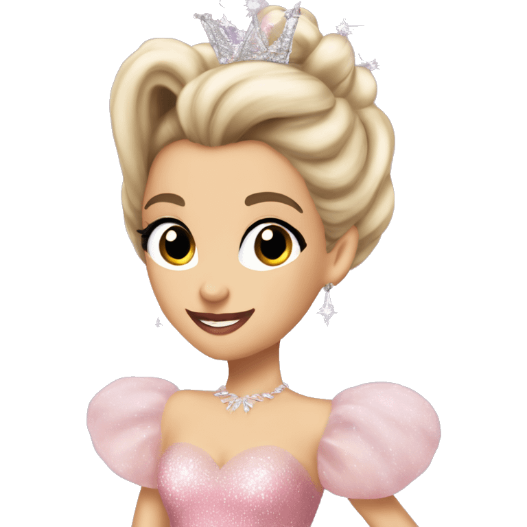 Arianna grande dressed as Glinda super skinny emoji