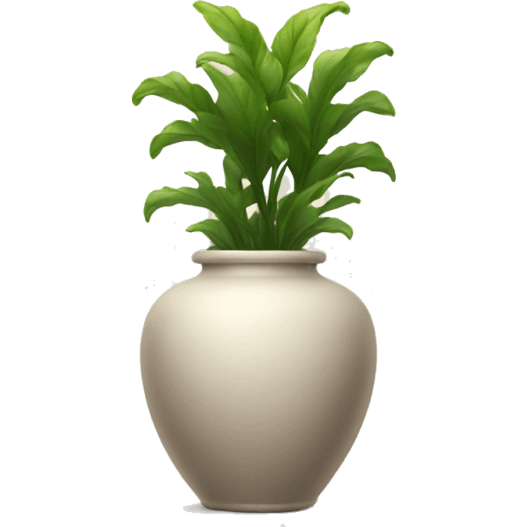 Aesthetic Vase with plant emoji