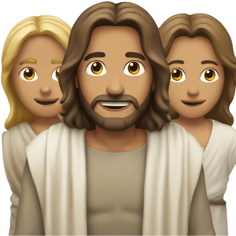 Jesus Christ and friends emoji