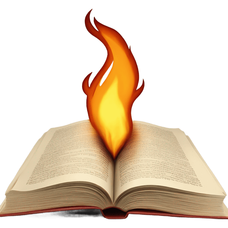 burning book page emoji