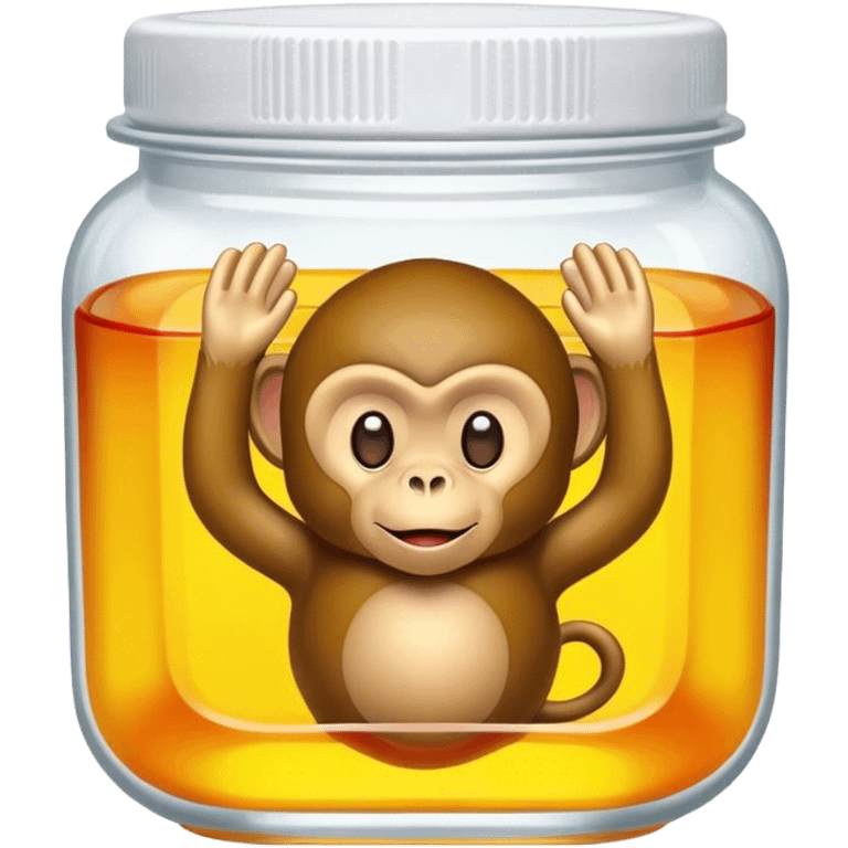  A monkey is a Jell-O  emoji