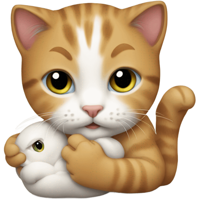 realistic cat holding animal emoji