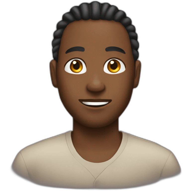 Black guy with cornrows emoji