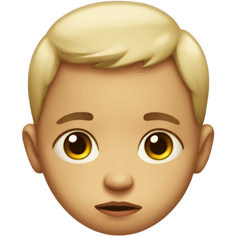 Sad baby emoji