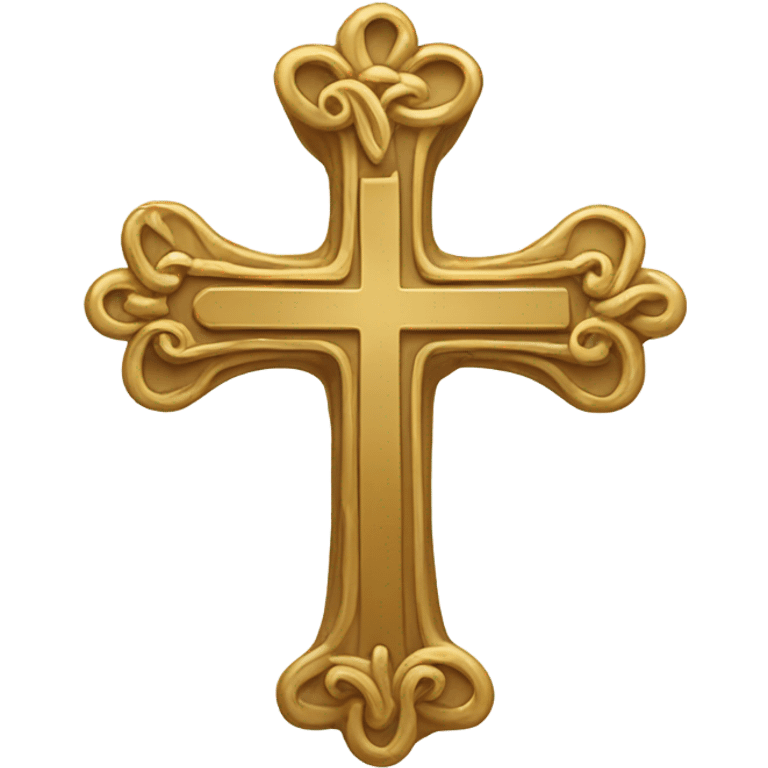 gold cross crosslet fitchy (minimal detail) emoji