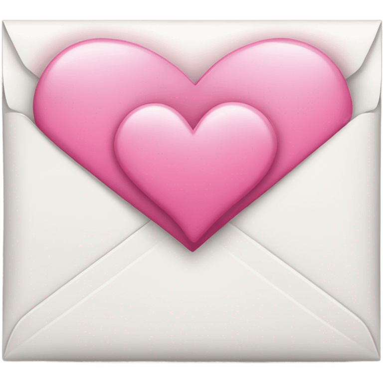 white envelope with pink heart emoji