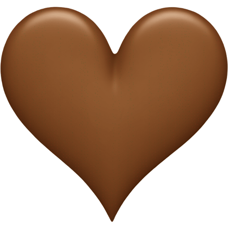 Brown heart emoji