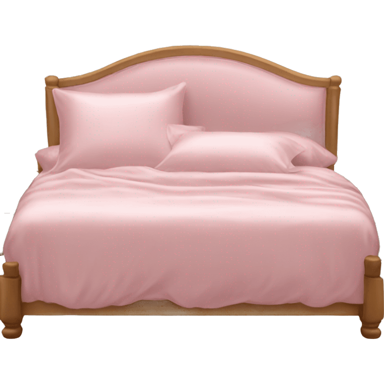 Light pink silk bed emoji