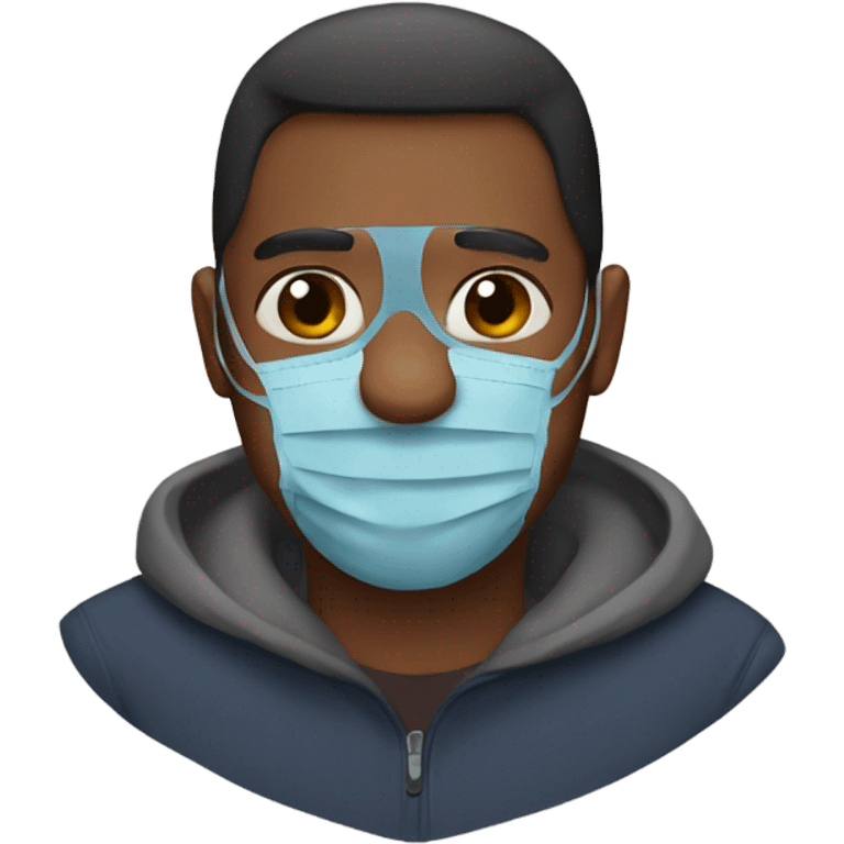 A father with  mask emoji