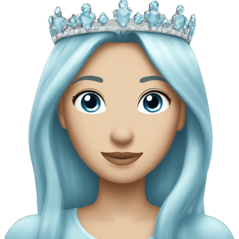 pale blue tiara emoji