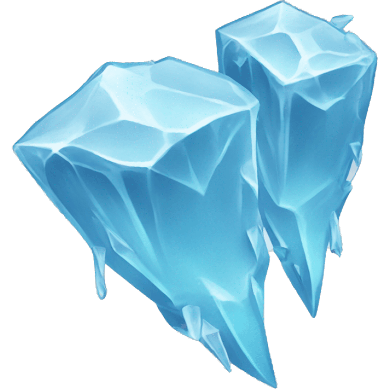 sharp smashed ice flying pieces  emoji