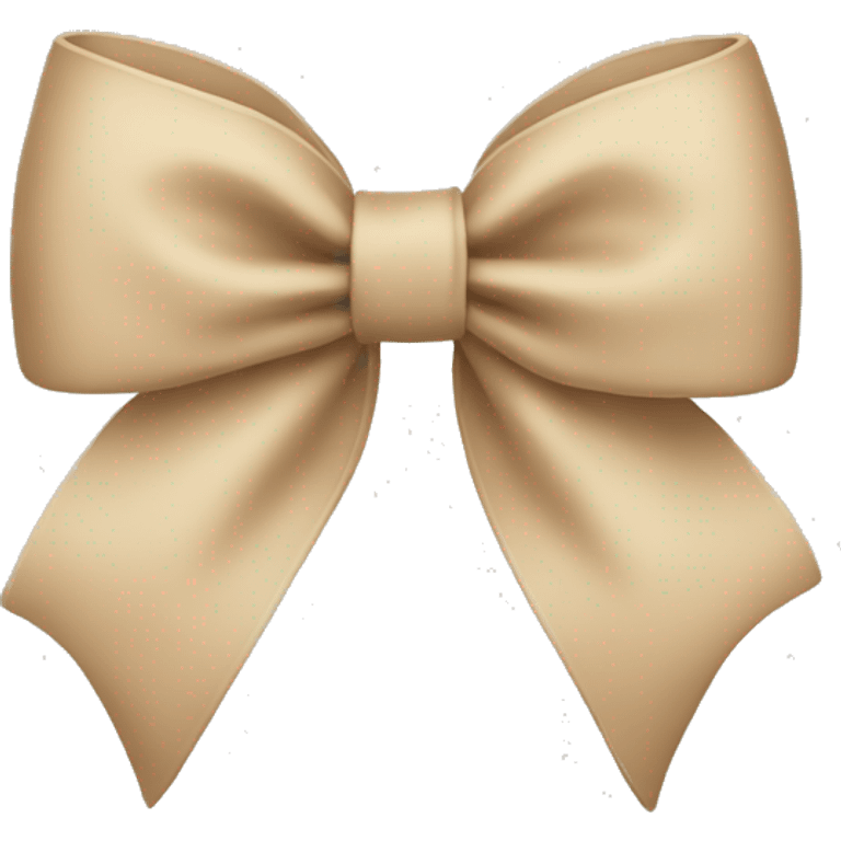 Beige bow emoji