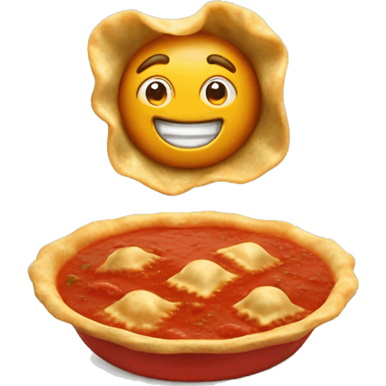 Ravioli in tomato sauce  emoji