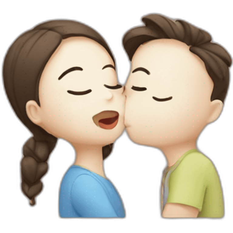 Cute kiss emoji