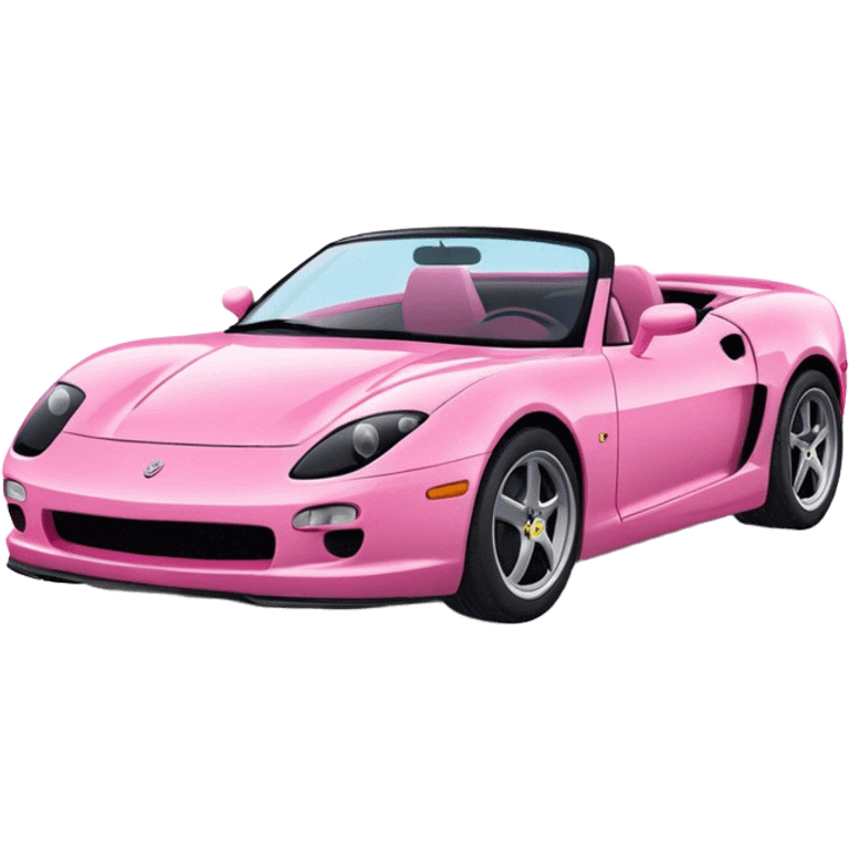 Voiture sportif rose emoji