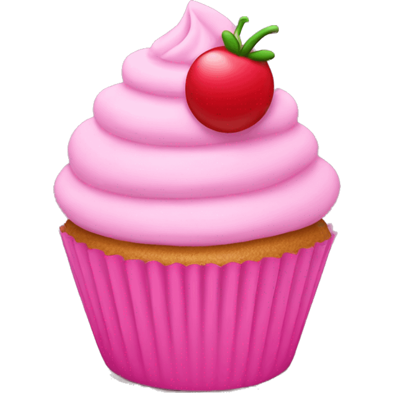 pink cupcake emoji