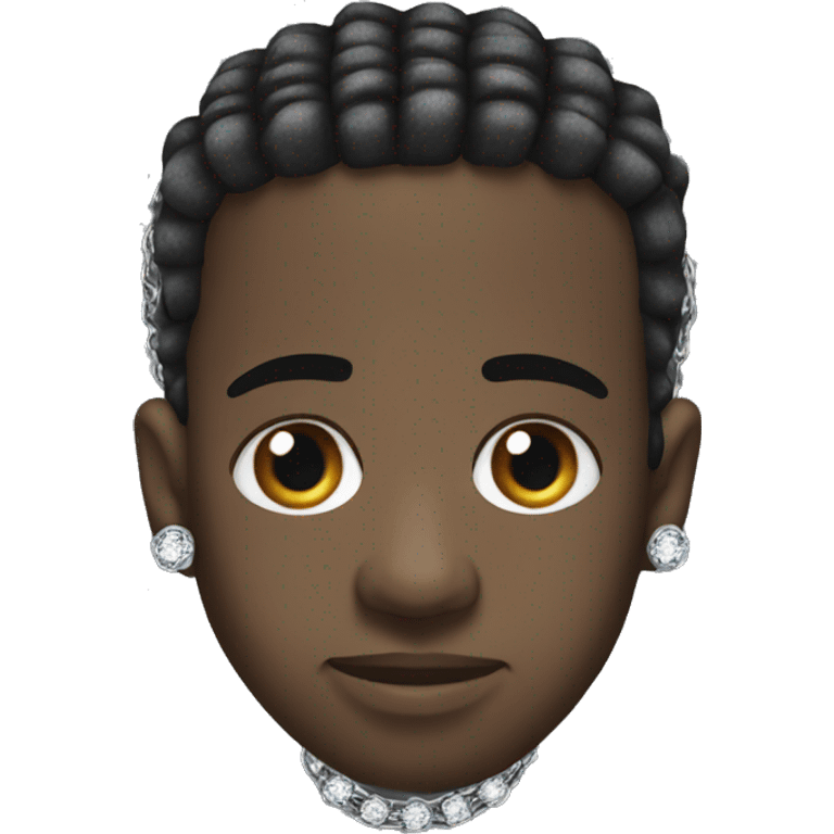 Travis scott with Diamond chain emoji