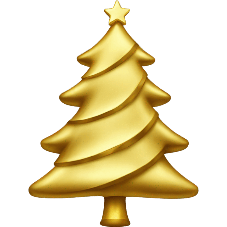 gold christmas tree emoji