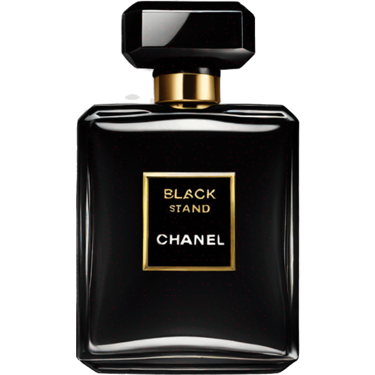 black Chanel  perfume  emoji