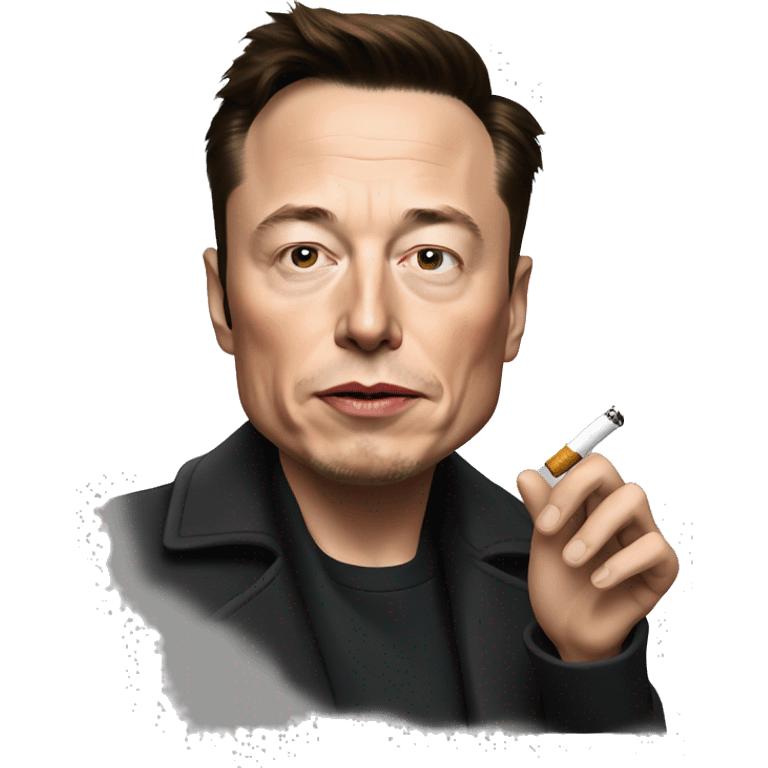 elon musk smoking a cigarette emoji