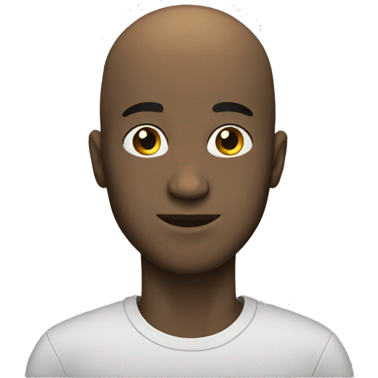 bald guy black emoji