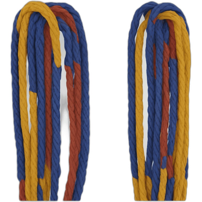 Orthodox cords with Serbian colours emoji