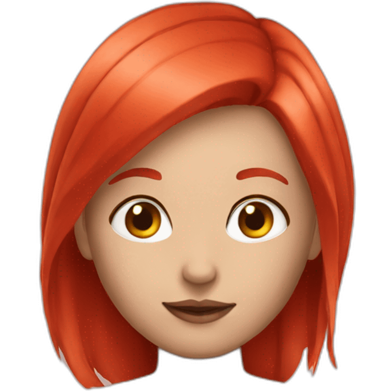 Girl red hair emoji