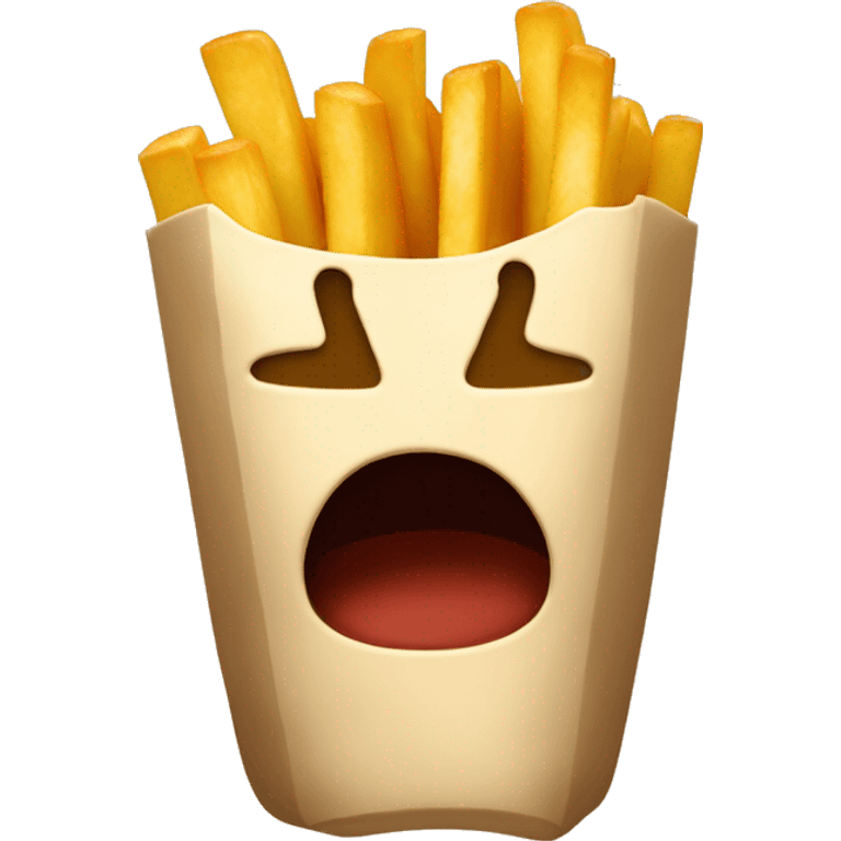 fries that are covered in cheese emoji